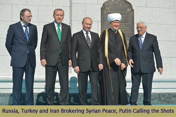 Russia, Turkey and Iran Brokering Syrian Peace, US Excluded