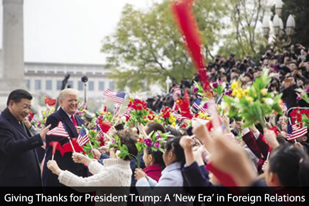 Giving Thanks for President Trump as He Launches A ‘New Era’ in Foreign Relations